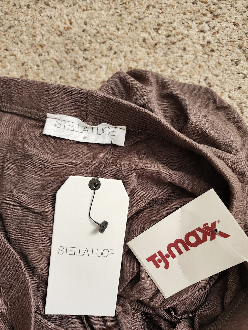 New T.J.Maxx Women's Asymmetrical Brown Midi Skirt - Picture 2 of 6